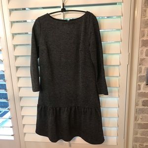 Loft Gray Long Sleeve Dress.